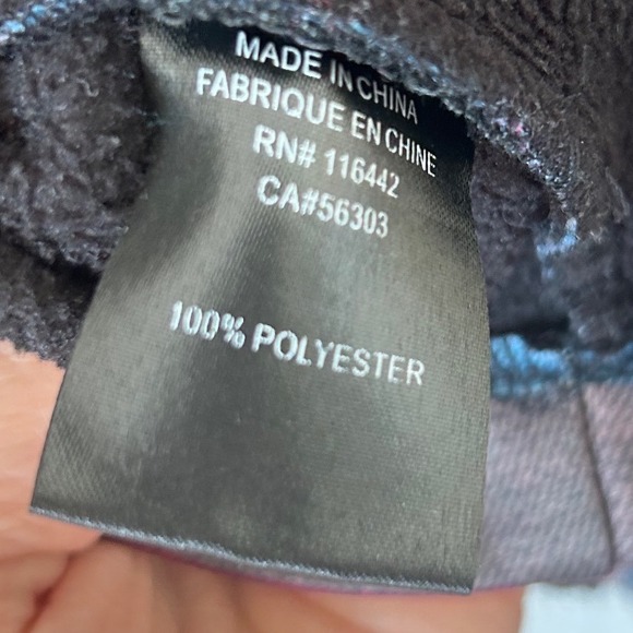 Aperture Bonded Fleece Hooded Half-Zip Anorak Jacket‎ Colorblock Striped Size S - Picture 8 of 10